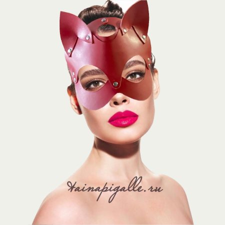 Маска кожаная кошка