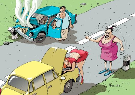 Карикатуры на автомобилистов