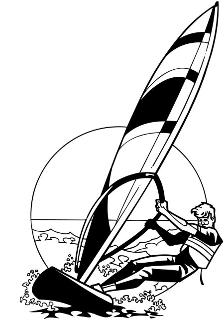 Доска для серфинга эскиз