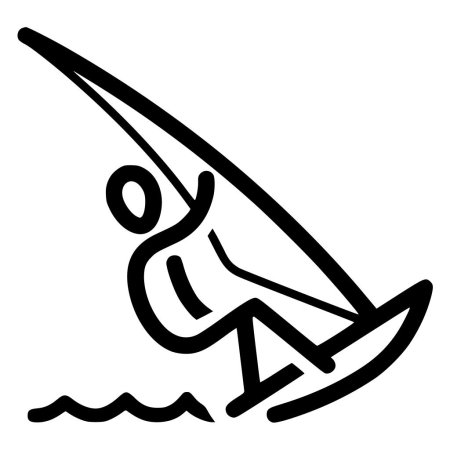 Виндсерфинг иконка