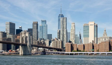 Башни близнецы бруклинский мост нью-йорк