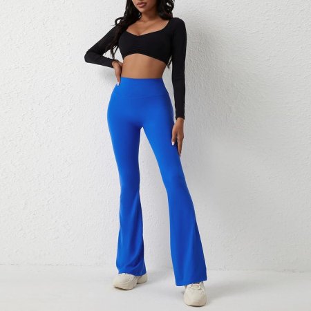 Синие штаны клеш