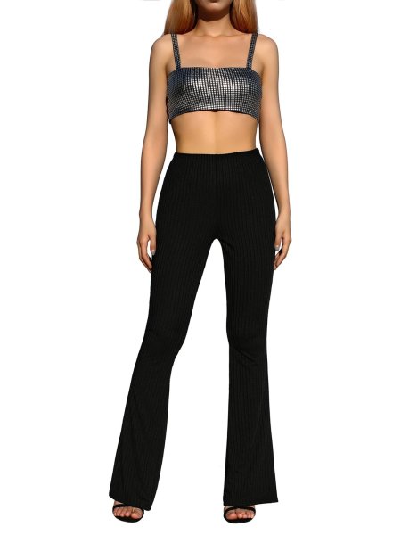 Обтягивающие брюки клеш