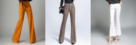 Укороченные брюки клеш