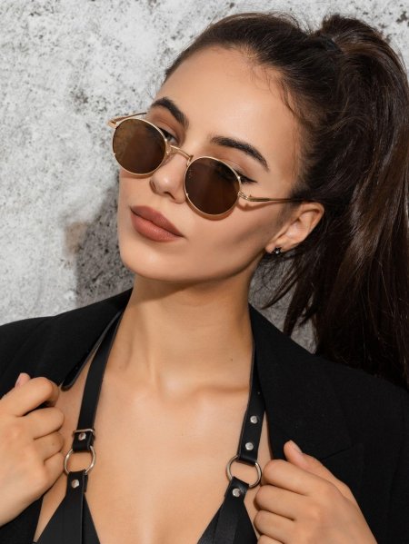 Круглые солнцезащитные очки для женщин