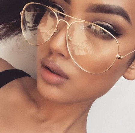 Солнцезащитные очки без оправы женские