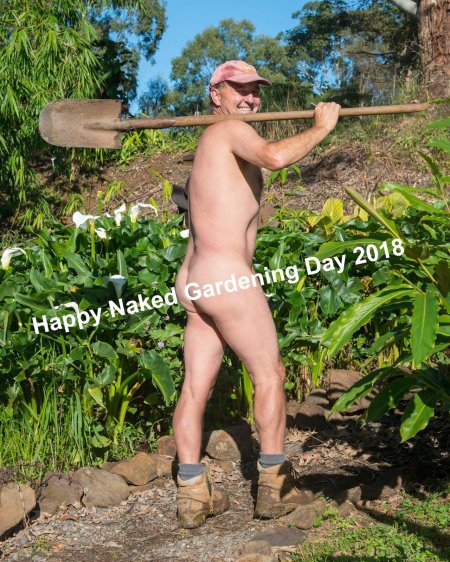 World naked gardening day