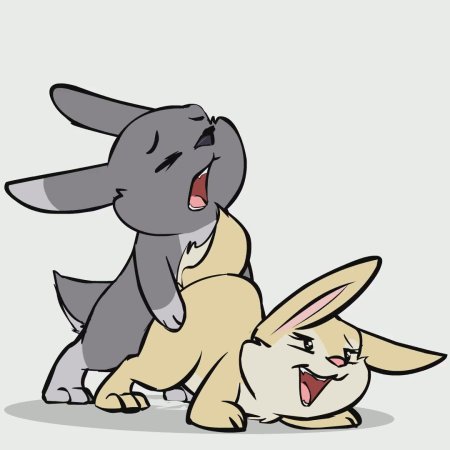 Зайчики мультяшные