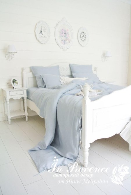 Пыльно голубой цвет в интерьере