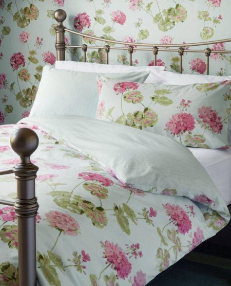 Текстиль для спальни в стиле прованс