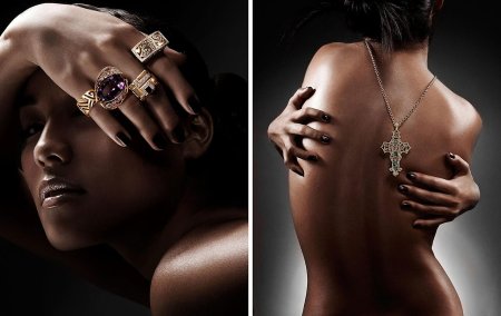 Ювелирные украшения на девушке