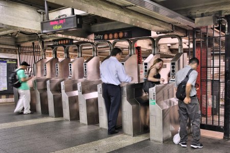 Метро нью-йорка турникеты