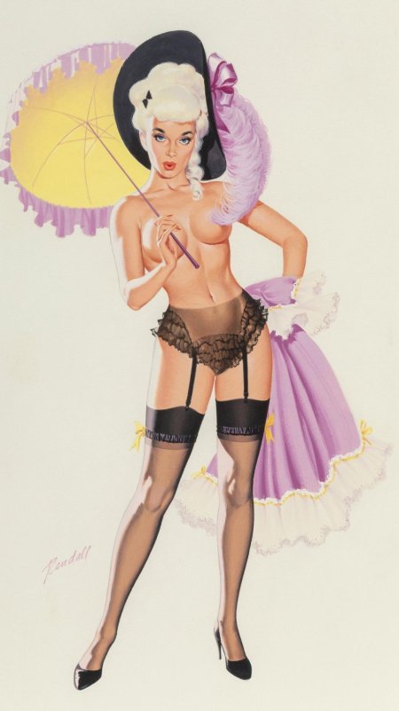 Порнографические зарисовки в стиле пин ап