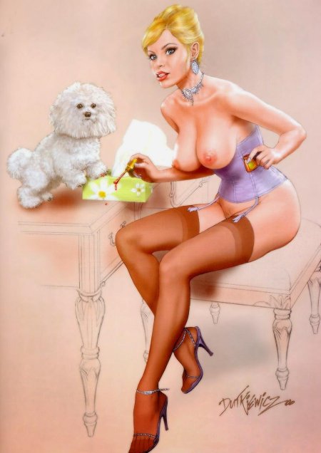 Эротика пинап девушка nude