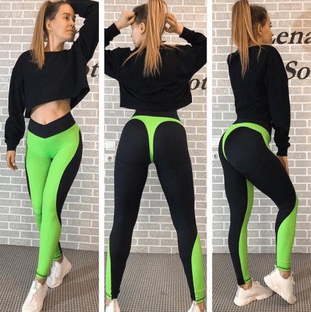 Лосины с имитацией стринг