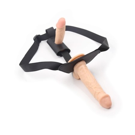 Двойной страпон с вибрацией