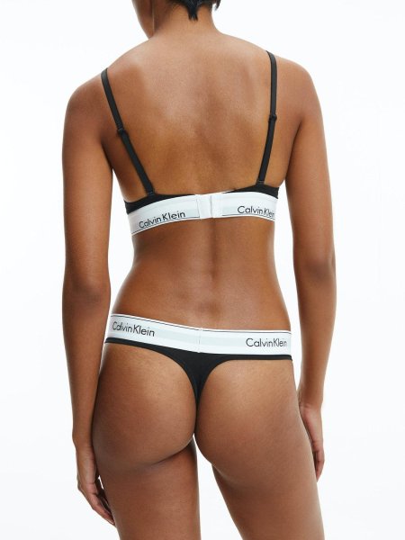 Calvin klein modern cotton thong in black