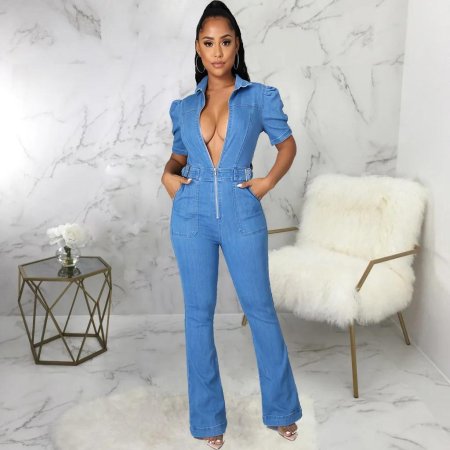 Комбинезон женский джинсовый