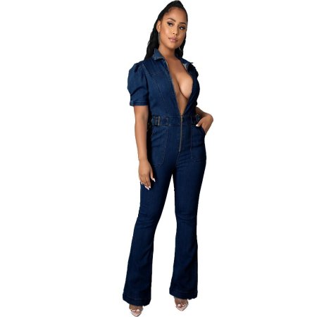 Комбинезон женский джинсовый