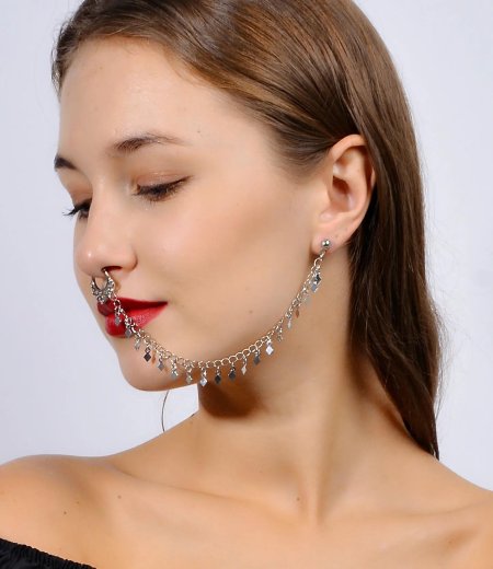 Серьги цепочка