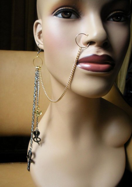 Серьги цепочка