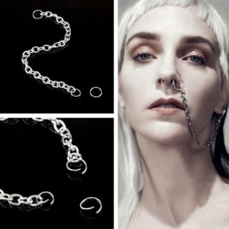 Пирсинг с цепочкой