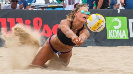 Женский пляжный волейбол конфуз