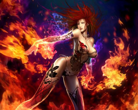 Огненная девушка