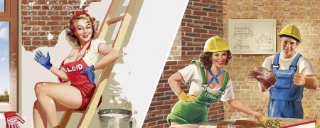 Женщина на стройке