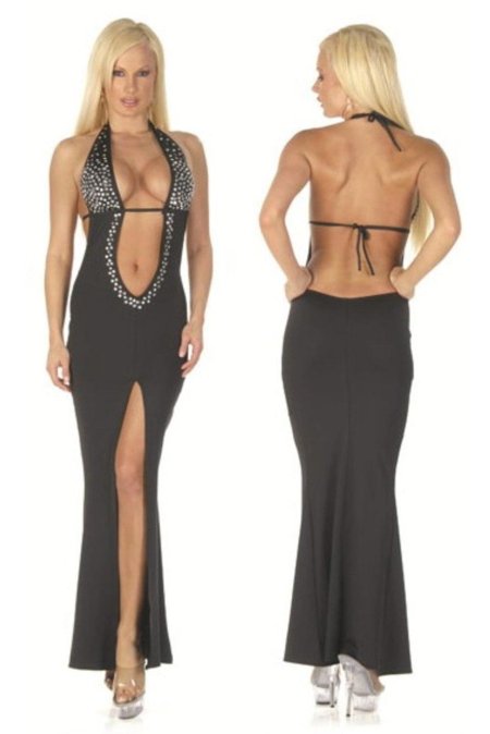 Открытое платье с вырезом