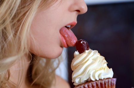 Капкейки с вишней