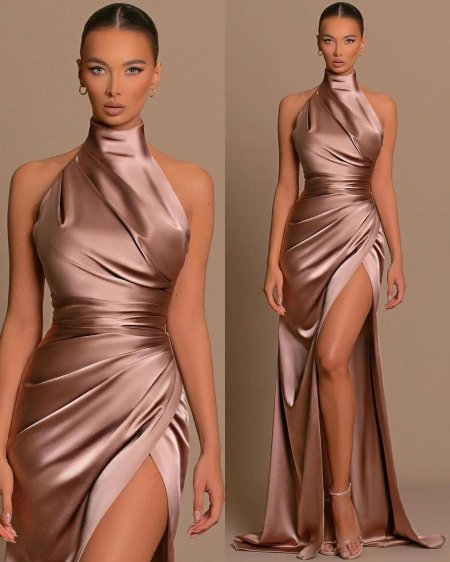 Вечернее платье с разрезом