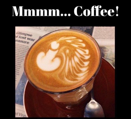 Кофе с рисунком