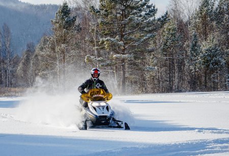 Катание на снегоходах