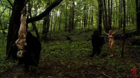 Любительский бдсм на природе