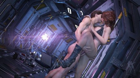 Анал на космическом корабле