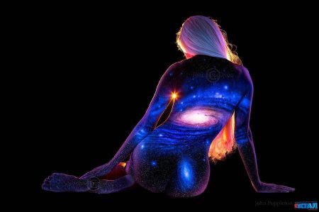 Джон попплтон. боди-арт