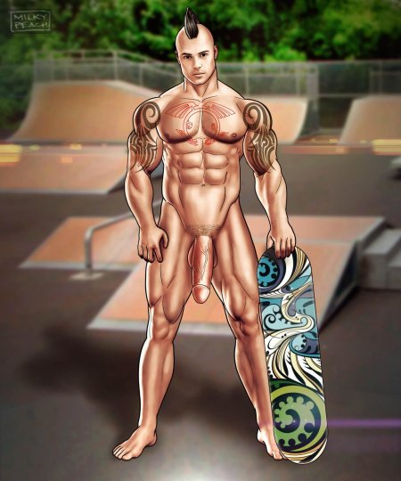 Рисунки на скейт