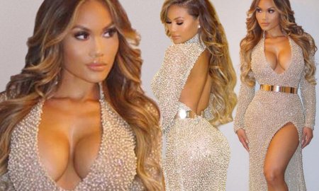 Дафни джой в прозрачном платье