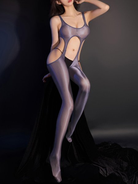 Прозрачный боди-комбинезон