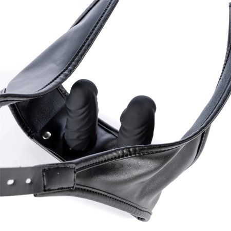 Кожаные трусики для страпона