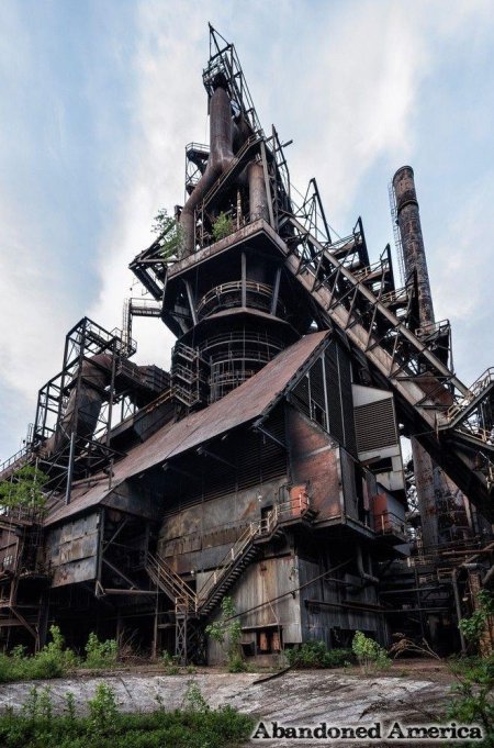 Steel mill blast furnace
