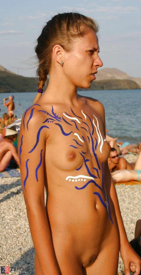 Бодиарт на пляже