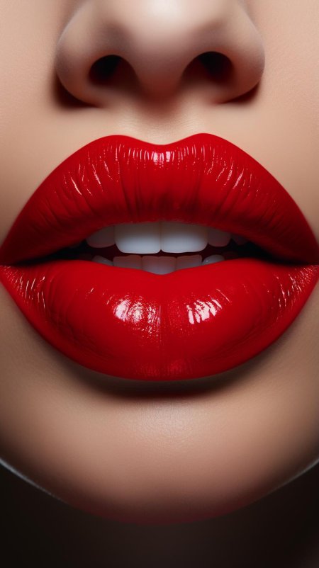 Яркие губы
