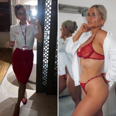 Стюардессы в нижнем белье