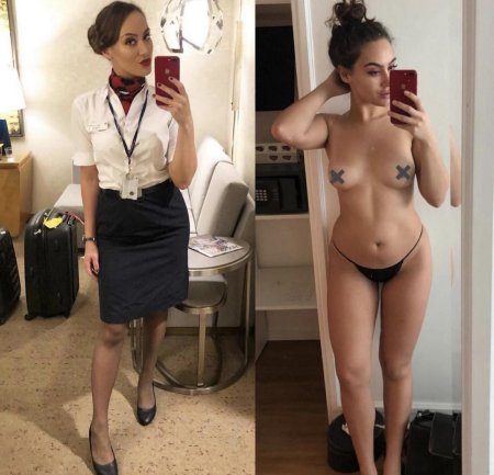 Стюардесса без одежды