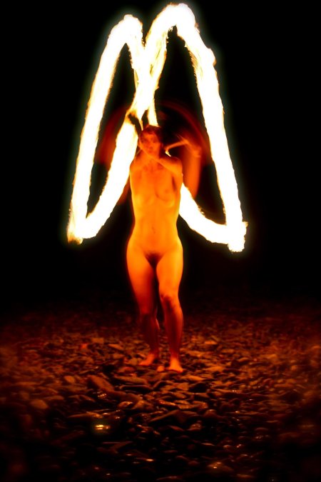Fire dancer