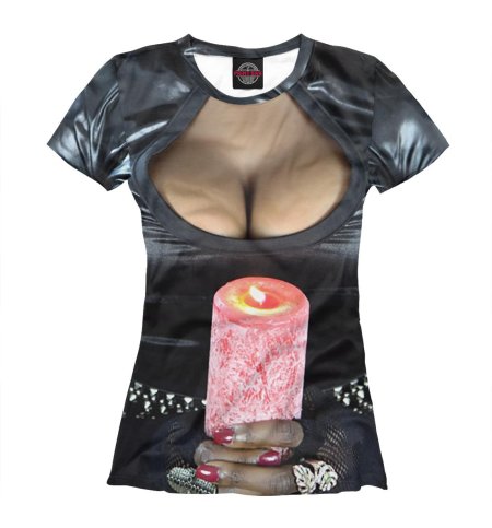 Футболка с принтом груди