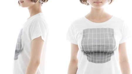 Футболка визуально увеличивающая грудь