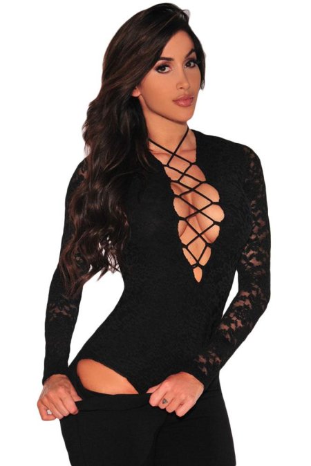 Боди с длинными рукавами